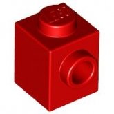 LEGO Steen 1x1 met 1 Zij-nop ROOD (100 stuks) LEGO Steen 1x1 met 1 Zij-nop ROOD (100 stuks)