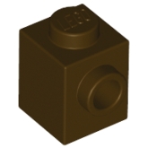 LEGO Steen 1x1 met 1 Zij-nop DONKERBRUIN (100 stuks) LEGO Steen 1x1 met 1 Zij-nop DONKERBRUIN (100 stuks)