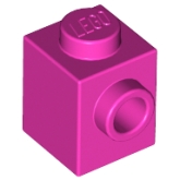 LEGO Steen 1x1 met 1 Zij-nop DONKERROZE (100 stuks) LEGO Steen 1x1 met 1 Zij-nop DONKERROZE (100 stuks)