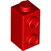 LEGO Steen 1x1x1 met 2 Zij-noppen ROOD (100 stuks) LEGO Steen 1x1x1 met 2 Zij-noppen ROOD (100 stuks)