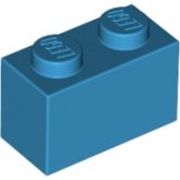 LEGO Steen 1x2 DONKERAZUUR (100 stuks) LEGO Steen 1x2 DONKERAZUUR (100 stuks)
