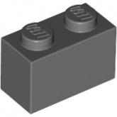 LEGO Steen 1x2 DONKERGRIJS (100 stuks) LEGO Steen 1x2 DONKERGRIJS (100 stuks)