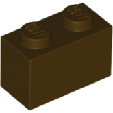 LEGO Steen 1x2 DONKERBRUIN (100 stuks) LEGO Steen 1x2 DONKERBRUIN (100 stuks)