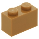 LEGO Steen 1x2 NOUGAT (100 stuks) LEGO Steen 1x2 NOUGAT (100 stuks)