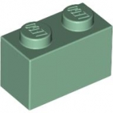 LEGO Steen 1x2 ZANDGROEN (100 stuks) LEGO Steen 1x2 ZANDGROEN (100 stuks)