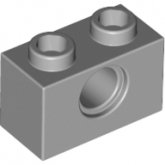LEGO Steen 1x2 met Gat LICHTGRIJS (100 stuks)