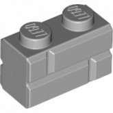 LEGO Steen 1x2 met Steenmotief LICHTGRIJS (100 stuks) LEGO Steen 1x2 met Steenmotief LICHTGRIJS (100 stuks)
