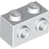 LEGO Steen 1x2 met Zij-noppen WIT (100 stuks) LEGO Steen 1x2 met Zij-noppen WIT (100 stuks)