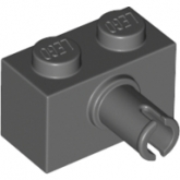 LEGO Steen 1x2 met Pin DONKERGRIJS (100 stuks) LEGO Steen 1x2 met Pin DONKERGRIJS (100 stuks)