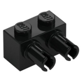 LEGO Brick 1x2 with 2 Pins BLACK (100 pcs)