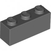 LEGO Steen 1x3 DONKERGRIJS (100 stuks) LEGO Steen 1x3 DONKERGRIJS (100 stuks)