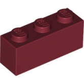 LEGO Steen 1x3 DONKERROOD (100 stuks) LEGO Steen 1x3 DONKERROOD (100 stuks)