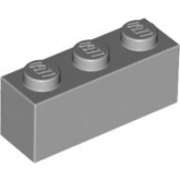 LEGO Steen 1x3 LICHTGRIJS (100 stuks) LEGO Steen 1x3 LICHTGRIJS (100 stuks)