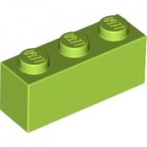 LEGO Steen 1x3 LIMEGROEN (100 stuks)