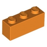 LEGO Brick 1x3 ORANGE (100 pcs)