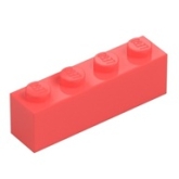 LEGO Steen 1x4 KORAAL (100 stuks) LEGO Steen 1x4 KORAAL (100 stuks)