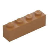 LEGO Steen 1x4 NOUGAT (100 stuks) LEGO Steen 1x4 NOUGAT (100 stuks)