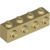 LEGO Steen 1x4 met Zij-noppen BEIGE (100 stuks) LEGO Steen 1x4 met Zij-noppen BEIGE (100 stuks)