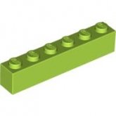 LEGO Steen 1x6 LIMEGROEN (100 stuks) LEGO Steen 1x6 LIMEGROEN (100 stuks)