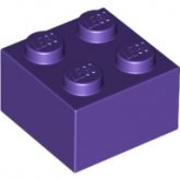 LEGO Steen 2x2 PAARS (100 stuks) LEGO Steen 2x2 PAARS (100 stuks)