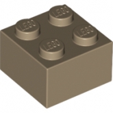 LEGO Steen 2x2 DONKERBEIGE (100 stuks) LEGO Steen 2x2 DONKERBEIGE (100 stuks)