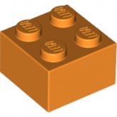 LEGO Steen 2x2 ORANJE (100 stuks)