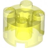 LEGO Steen 2x2 Rond TRANSPARANT GEEL  (100 stuks)