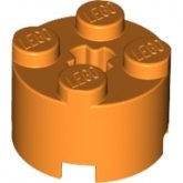 LEGO Steen 2x2 Rond ORANJE (100 stuks)