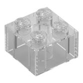 LEGO Steen 2x2 TRANSPARANT (100 stuks) LEGO Steen 2x2 TRANSPARANT (100 stuks)