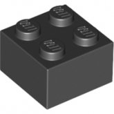LEGO Steen 2x2 ZWART (100 stuks) LEGO Steen 2x2 ZWART (100 stuks)