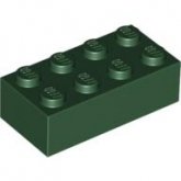 LEGO Steen 2x4 DONKERGROEN (100 stuks) LEGO Steen 2x4 DONKERGROEN (100 stuks)