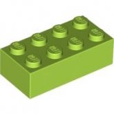 LEGO Steen 2x4 LIMEGROEN (100 stuks) LEGO Steen 2x4 LIMEGROEN (100 stuks)