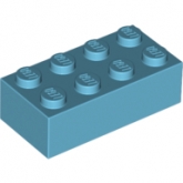 LEGO Brick 2x4 MEDIUM AZURE (100 pcs) LEGO Brick 2x4 MEDIUM AZURE (100 pcs)