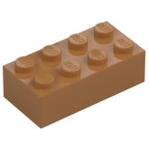 LEGO Steen 2x4 NOUGAT (100 stuks) LEGO Steen 2x4 NOUGAT (100 stuks)