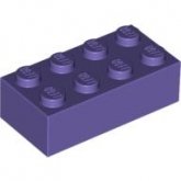 LEGO Steen 2x4 PAARS (100 stuks) LEGO Steen 2x4 PAARS (100 stuks)