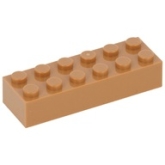 LEGO Steen 2x6 NOUGAT (100 stuks) LEGO Steen 2x6 NOUGAT (100 stuks)