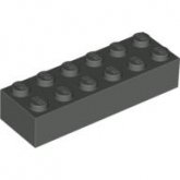 LEGO Steen 2x6 ZWART (100 stuks) LEGO Steen 2x6 ZWART (100 stuks)