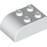 LEGO Steen 3x2x1 Afgerond WIT (100 stuks) LEGO Steen 3x2x1 Afgerond WIT (100 stuks)
