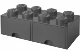 LEGO Opberglade 8 DONKERGRIJS