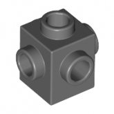 LEGO Steen 1x1 met 4 Noppen DONKERGRIJS (100 stuks) LEGO Steen 1x1 met 4 Noppen DONKERGRIJS (100 stuks)