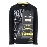 LEGO T-Shirt Batman ZWART (M12010296 - Maat 104)