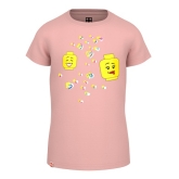 LEGO T-Shirt LICHTROZE (M12010539 - Maat 128) LEGO T-Shirt LICHTROZE (M12010539 - Maat 128)