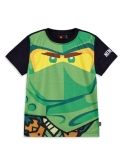 LEGO T-shirt Ninjago ZWART (LWTANO 311 - Maat 140)