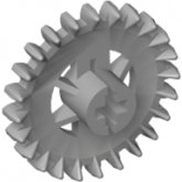 LEGO Tandwiel 24 Crown LICHTGRIJS