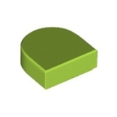 LEGO Tegel 1x1 Halfrond LIMEGROEN (100 stuks)