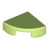 LEGO Tegel 1x1 Kwart Rond LENTEGROEN (100 stuks)