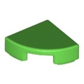 LEGO Tegel 1x1 Kwart Rond HELDERGROEN (100 stuks)
