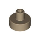 LEGO Tegel 1x1 Rond Staaf Pinhouder DONKERBEIGE (100 stuks) LEGO Tegel 1x1 Rond Staaf Pinhouder DONKERBEIGE (100 stuks)