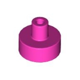 LEGO Tegel 1x1 Rond Staaf Pinhouder DONKERROZE (100 stuks) LEGO Tegel 1x1 Rond Staaf Pinhouder DONKERROZE (100 stuks)