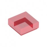 LEGO Tegel 1x1 TRANSPARANT ROOD (100 stuks)